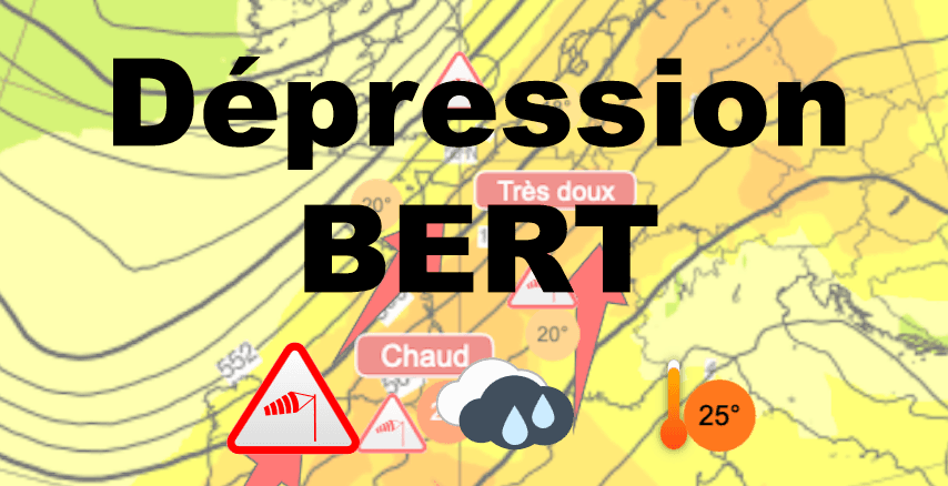 Dépression Bert : tempête, épisode cévenol et très grande douceur pour ces 24 et 25 novembre 2024